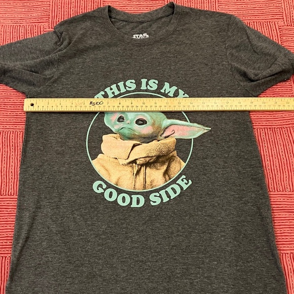 Star Wars Gray Tee with Baby Yoda Design - Picture 2 of 9
